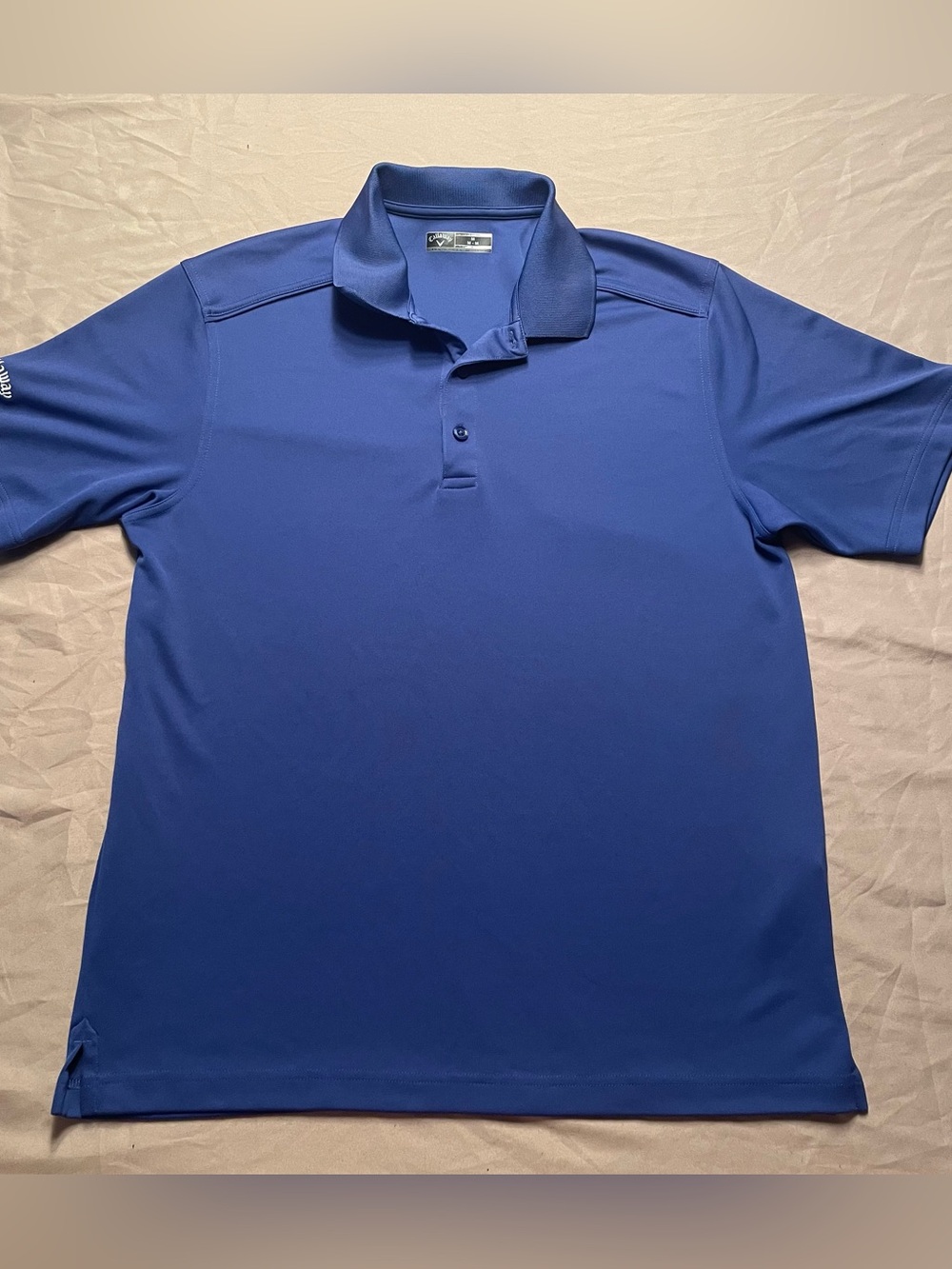 Callaway Royal Blue Men's Golf Polo Short-Sleeve Dri Fit Size Medium Activewear
